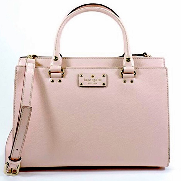 KATE SPADE | Wellesley Durham pink pebbled leather shoulder/satchel hand bag - Picture 2 of 14